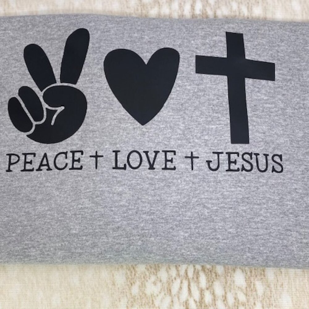 Elle Peace+Love+Jesus  Short Sleeve Tee